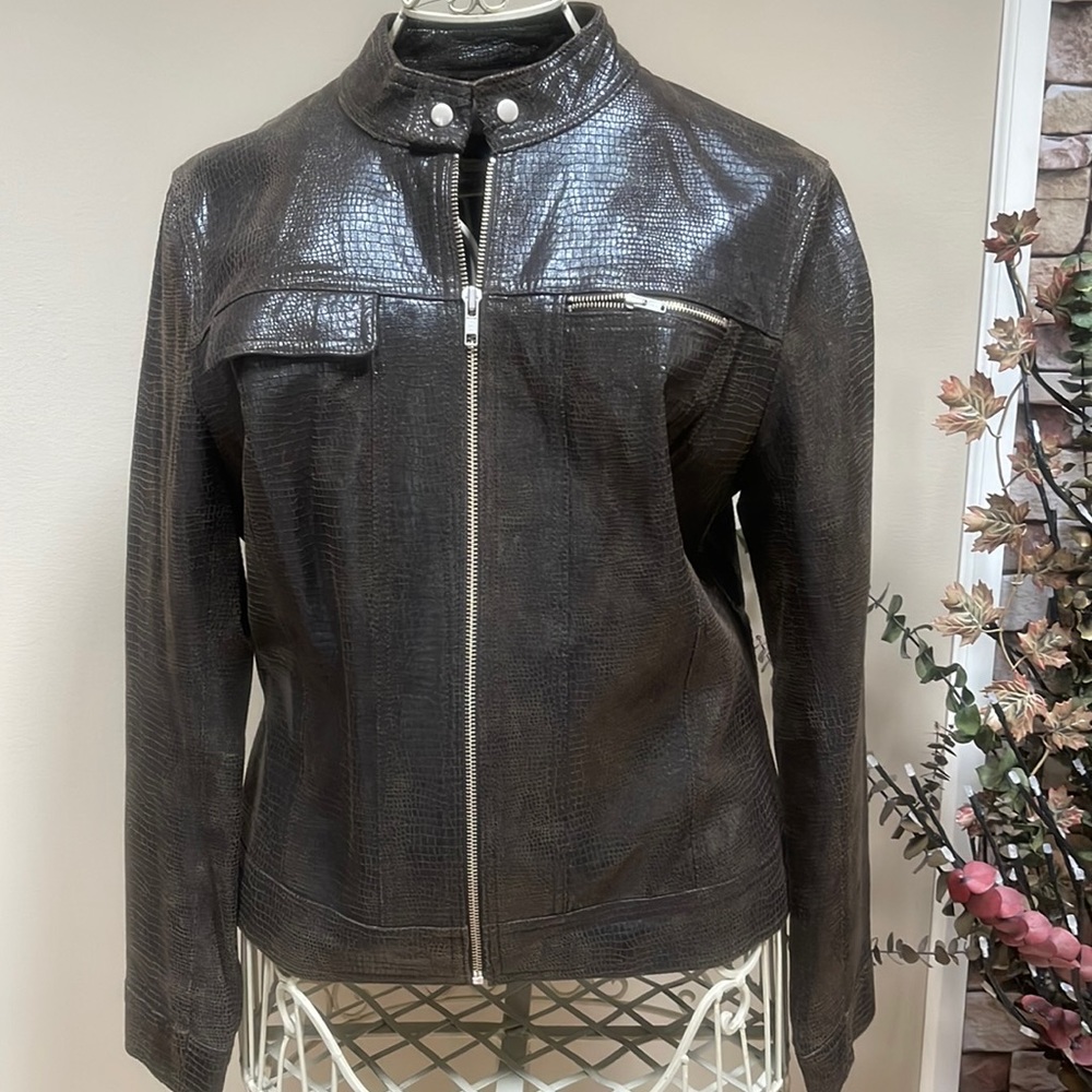 i.e. Petite Genuine Leather Jacket, Women’s Size PL, NWOT